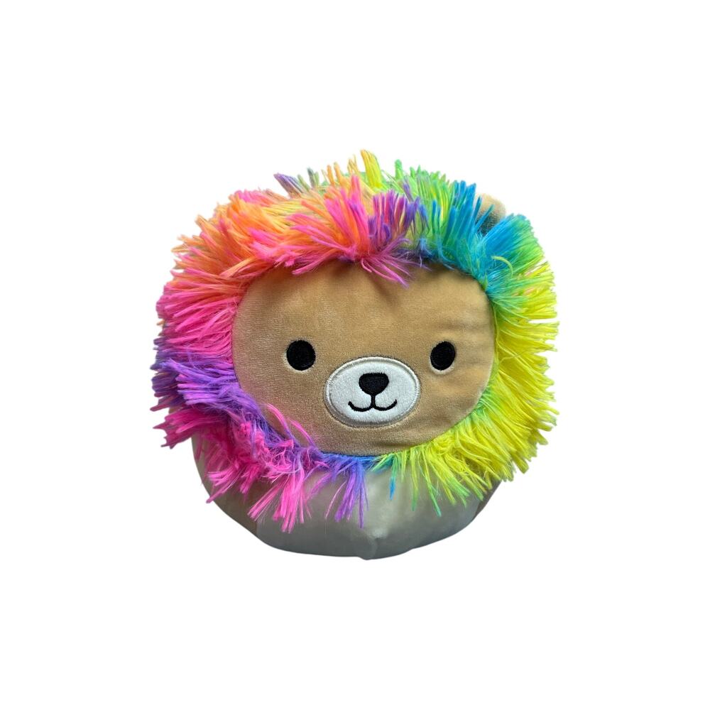 Squishmallows Leonard the Rainbow Mane Lion 10"